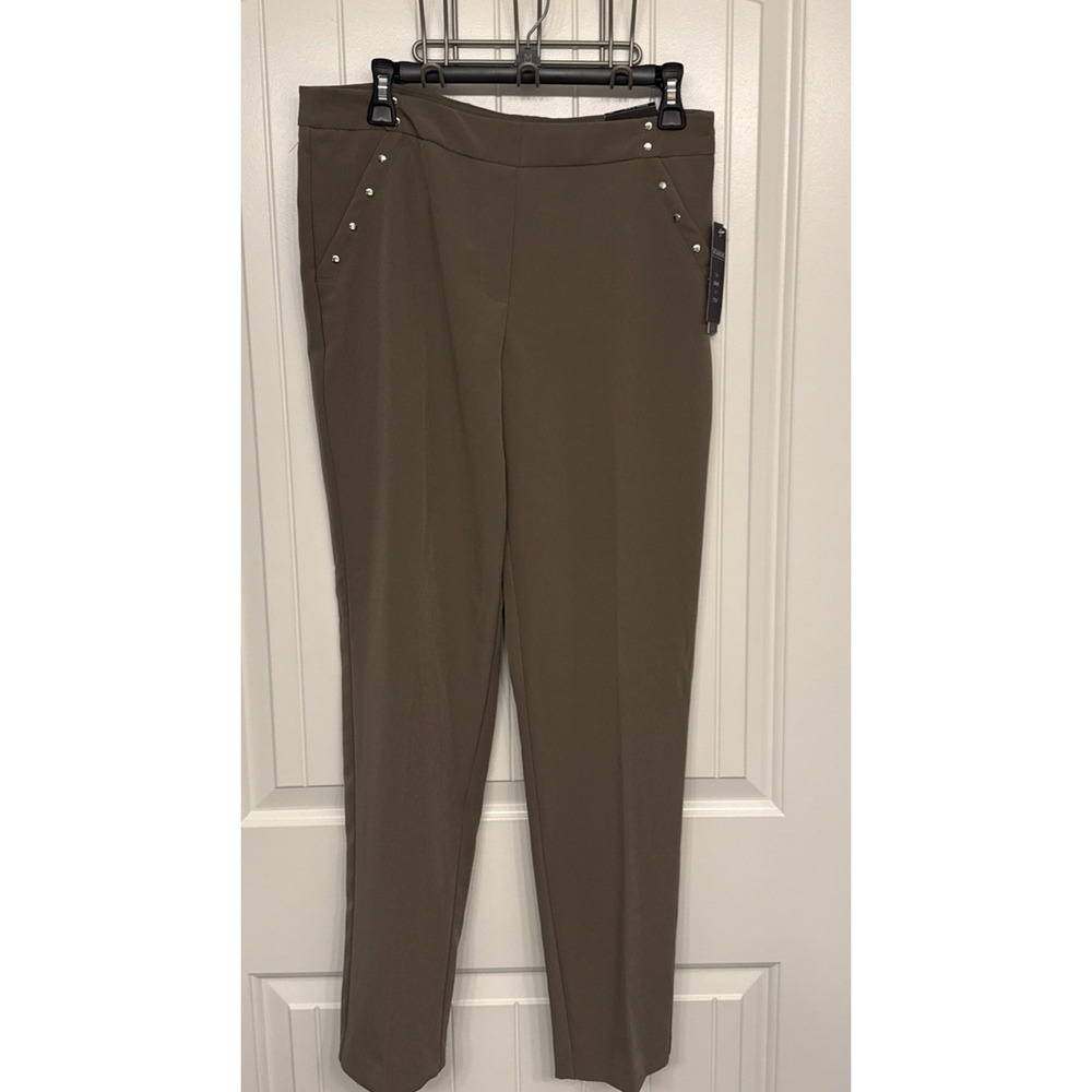 Zac And Rachel BOND 18 Woman's Size 10 Dress Pants Slim Leg Wrinkle Resistan NWT - Picture 1 of 7
